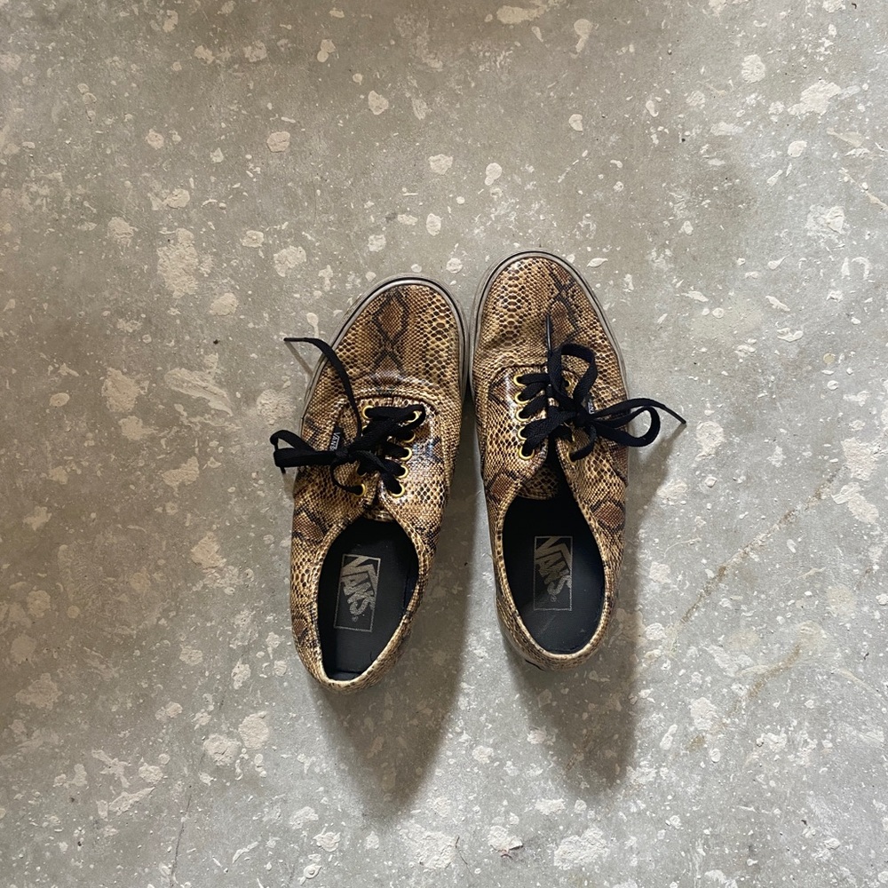 Low Top Snake Python Vans - image 1